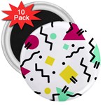 Art Background Abstract Unique 3  Magnets (10 pack)  Front