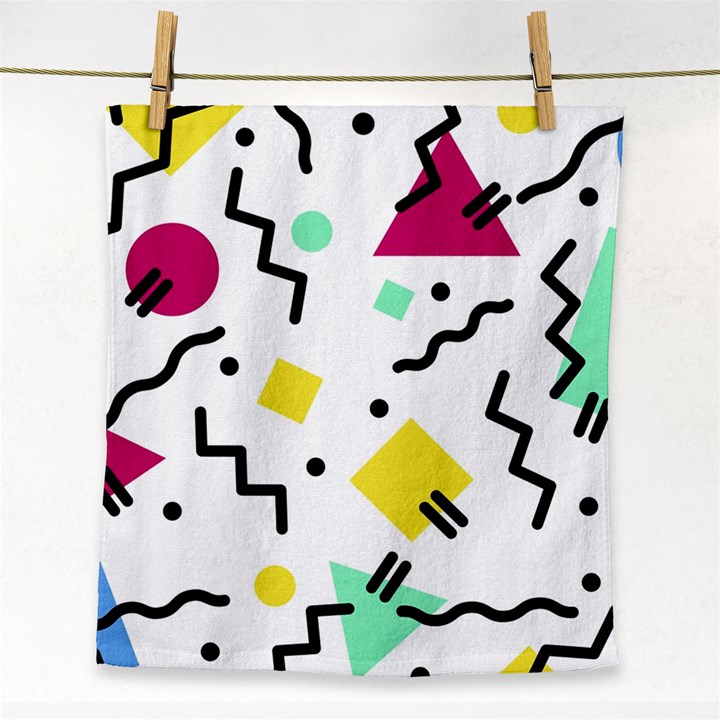 Art Background Abstract Unique Face Towel