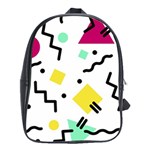 Art Background Abstract Unique School Bag (XL) Front