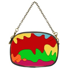 Liquid Forms Water Background Chain Purses (two Sides)  by Nexatart