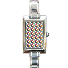 Background Abstract Geometric Rectangle Italian Charm Watch by Nexatart