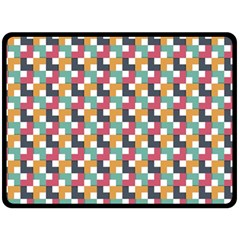 Background Abstract Geometric Double Sided Fleece Blanket (large)  by Nexatart