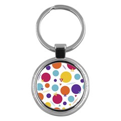 Background Polka Dot Key Chains (round)  by Nexatart