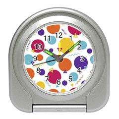 Background Polka Dot Travel Alarm Clocks by Nexatart