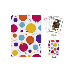 Background Polka Dot Playing Cards (mini)  by Nexatart