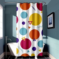 Background Polka Dot Shower Curtain 36  X 72  (stall)  by Nexatart