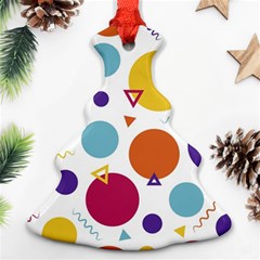 Background Polka Dot Ornament (christmas Tree)  by Nexatart