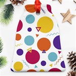 Background Polka Dot Bell Ornament (Two Sides) Back