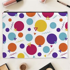 Background Polka Dot Cosmetic Bag (xxxl)  by Nexatart