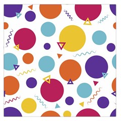 Background Polka Dot Large Satin Scarf (square) by Nexatart