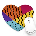 Background Abstract Memphis Heart Mousepads Front