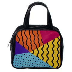 Background Abstract Memphis Classic Handbags (one Side) by Nexatart