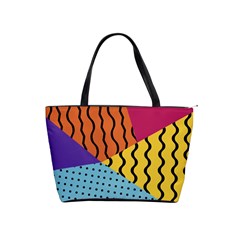 Background Abstract Memphis Shoulder Handbags by Nexatart