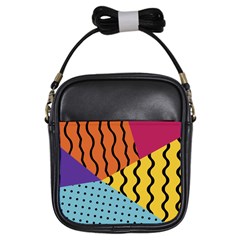 Background Abstract Memphis Girls Sling Bags by Nexatart