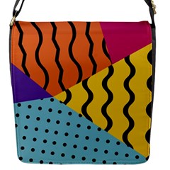 Background Abstract Memphis Flap Messenger Bag (s) by Nexatart