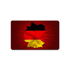 Germany Map Flag Country Red Flag Magnet (name Card) by Nexatart