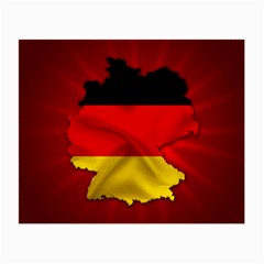 Germany Map Flag Country Red Flag Small Glasses Cloth by Nexatart