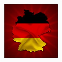 Germany Map Flag Country Red Flag Medium Glasses Cloth by Nexatart