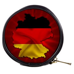 Germany Map Flag Country Red Flag Mini Makeup Bags by Nexatart