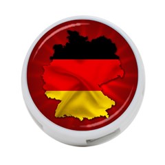 Germany Map Flag Country Red Flag 4-port Usb Hub (two Sides)  by Nexatart