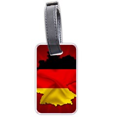 Germany Map Flag Country Red Flag Luggage Tags (one Side)  by Nexatart