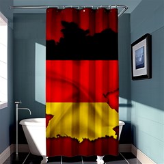 Germany Map Flag Country Red Flag Shower Curtain 36  X 72  (stall)  by Nexatart