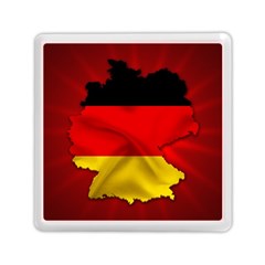 Germany Map Flag Country Red Flag Memory Card Reader (square)  by Nexatart