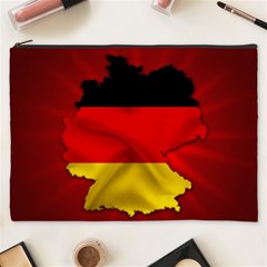 Germany Map Flag Country Red Flag Cosmetic Bag (xxxl)  by Nexatart