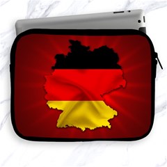 Germany Map Flag Country Red Flag Apple Ipad 2/3/4 Zipper Cases by Nexatart