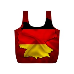 Germany Map Flag Country Red Flag Full Print Recycle Bags (s)  by Nexatart