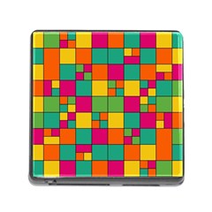 Squares Abstract Background Abstract Memory Card Reader (square)