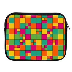 Squares Abstract Background Abstract Apple Ipad 2/3/4 Zipper Cases by Nexatart