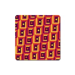 3 D Squares Abstract Background Square Magnet