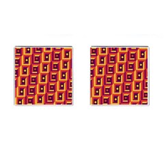 3 D Squares Abstract Background Cufflinks (Square)