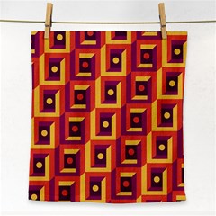 3 D Squares Abstract Background Face Towel