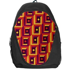 3 D Squares Abstract Background Backpack Bag by Nexatart