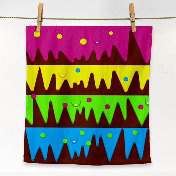 Illustration Abstract Graphic Face Towel