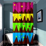 Illustration Abstract Graphic Shower Curtain 36  x 72  (Stall)  Curtain(36 X72 ) - 33.26 x66.24  Curtain(36 X72 )