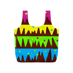 Illustration Abstract Graphic Full Print Recycle Bags (s)  by Nexatart