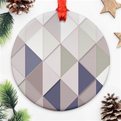 Background Geometric Triangle Ornament (round) by Nexatart