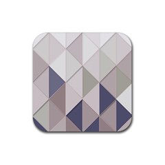 Background Geometric Triangle Rubber Coaster (square)  by Nexatart