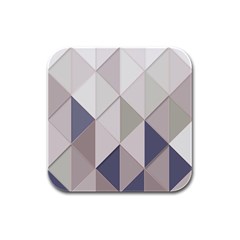 Background Geometric Triangle Rubber Square Coaster (4 Pack)  by Nexatart