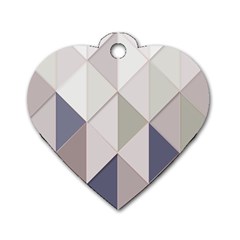 Background Geometric Triangle Dog Tag Heart (one Side) by Nexatart