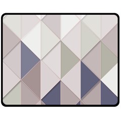 Background Geometric Triangle Double Sided Fleece Blanket (medium)  by Nexatart