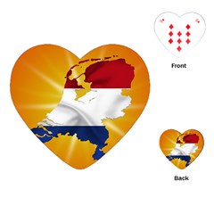 Holland Country Nation Netherlands Flag Playing Cards (heart)  by Nexatart