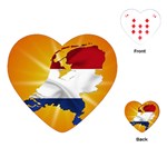 Holland Country Nation Netherlands Flag Playing Cards (Heart)  Front