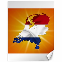 Holland Country Nation Netherlands Flag Canvas 12  X 16   by Nexatart