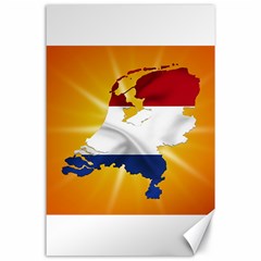 Holland Country Nation Netherlands Flag Canvas 24  X 36  by Nexatart