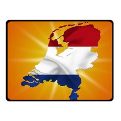 Holland Country Nation Netherlands Flag Fleece Blanket (small) by Nexatart