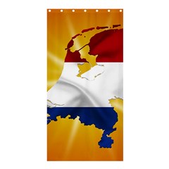 Holland Country Nation Netherlands Flag Shower Curtain 36  X 72  (stall)  by Nexatart